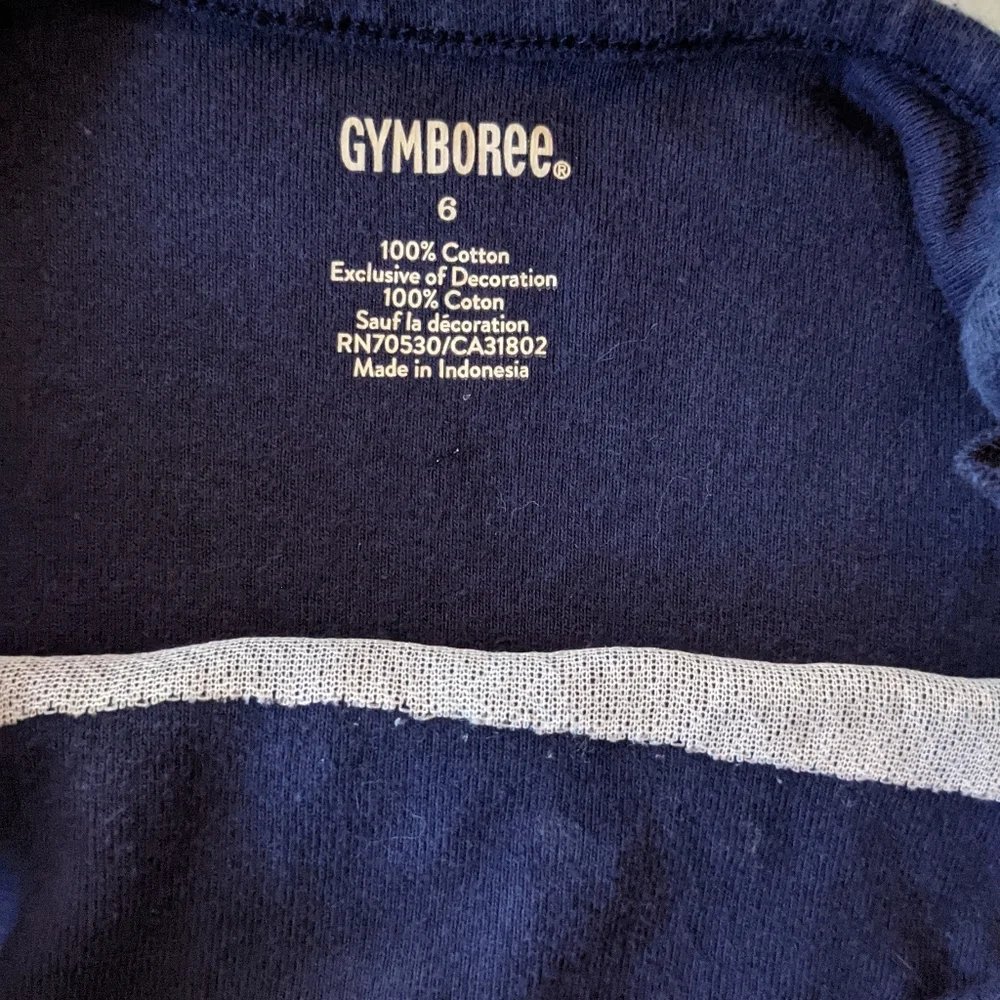 Gymboree Navy Nautical Tank Embellished 